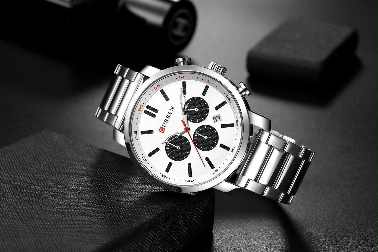 Reloj CURREN Executive Silver White para hombre