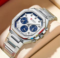 Reloj CURREN Octagonal Silver Blue