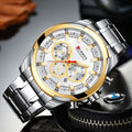 Reloj CURREN Silver Gold Prestige para hombre