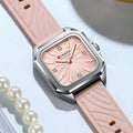 Reloj CURREN Blanche para Mujer – Elegancia Moderna con Correa Rosa y Esfera Rosé