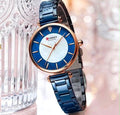 Reloj CURREN Blanche Elegance Azul Marino Oro Rosa para Mujer