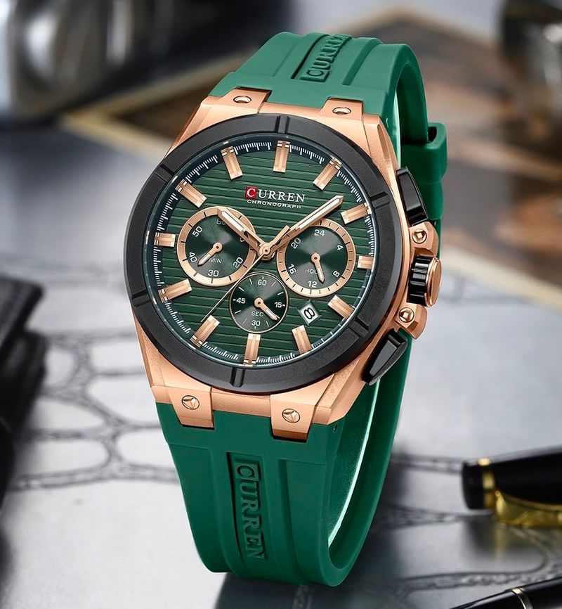 Reloj CURREN Chronograph Green Edition para hombre