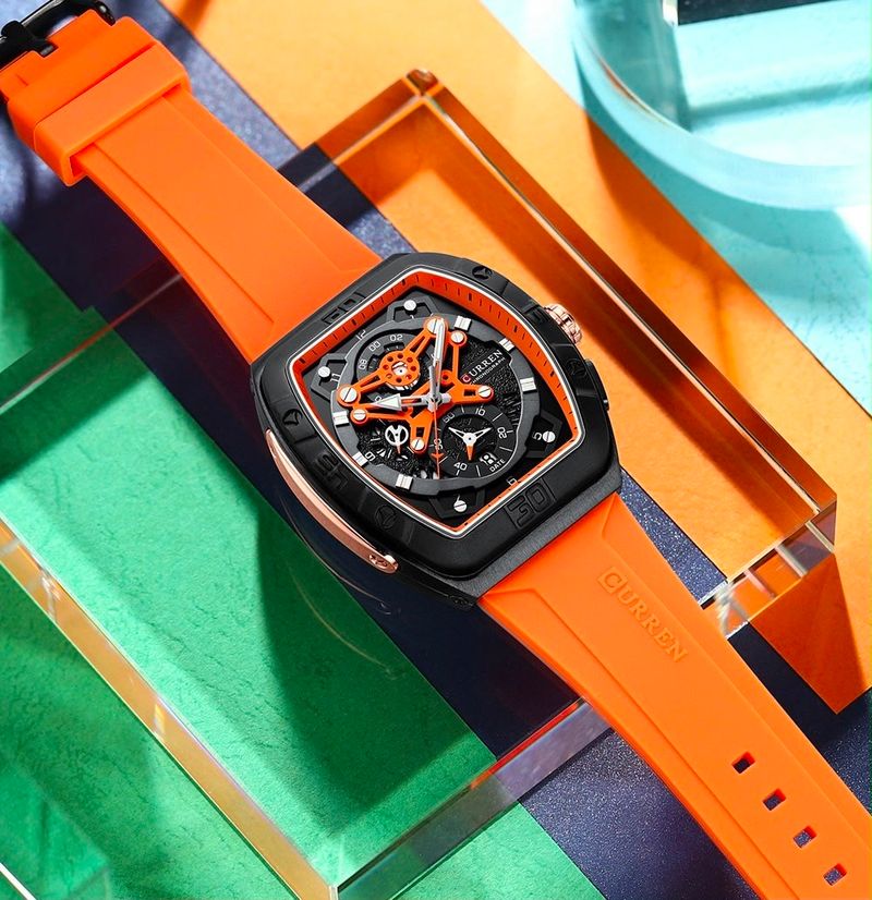 Reloj CURREN Orange Racing Chronograph para hombre