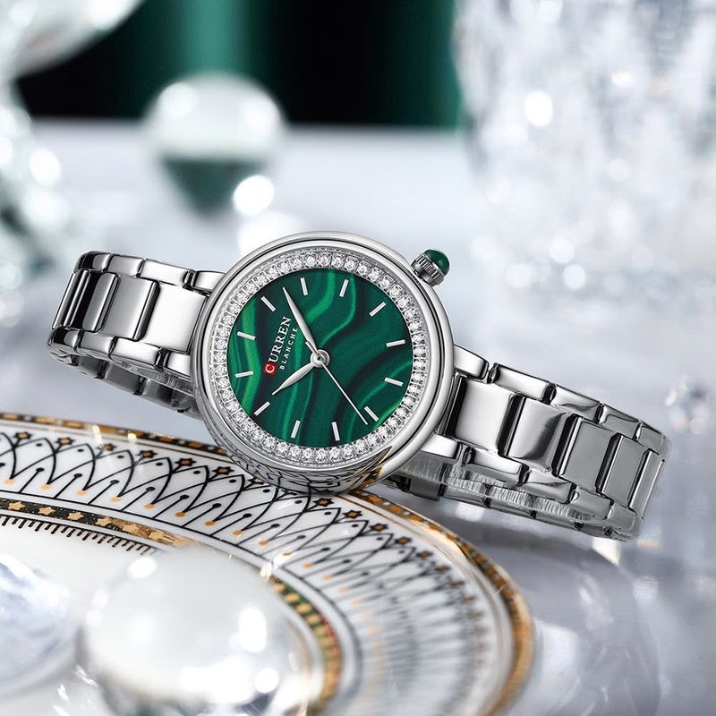 Reloj CURREN Elegance Verde Esmeralda para Mujer