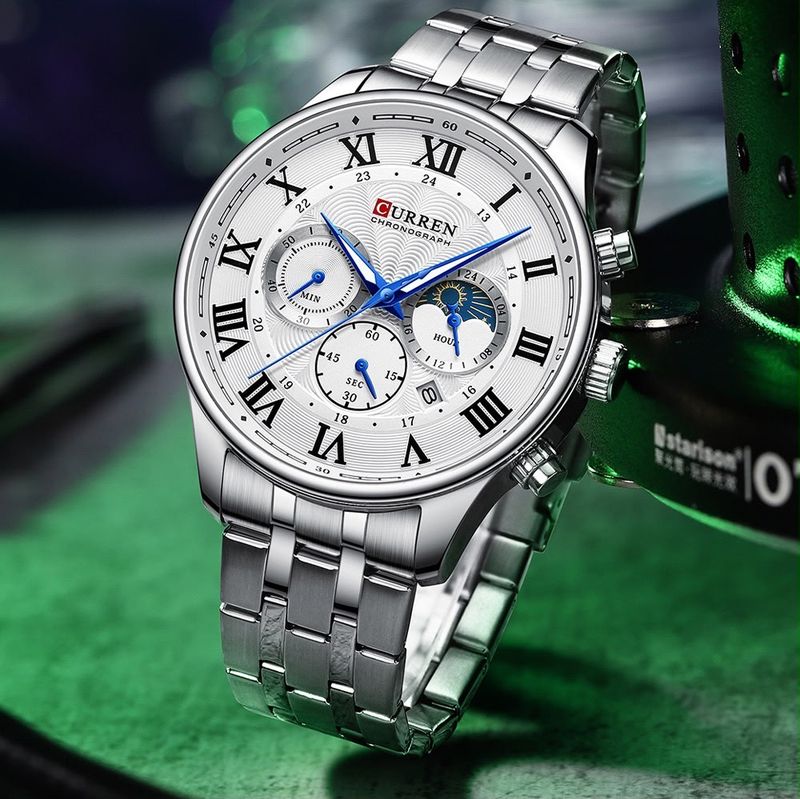 Reloj CURREN Chronograph Classic White Blue hombre