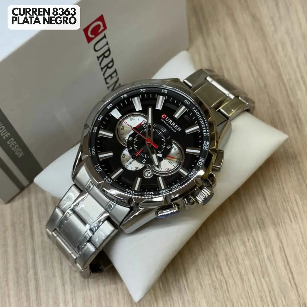 CURREN 8363 PLATA/NEGRO