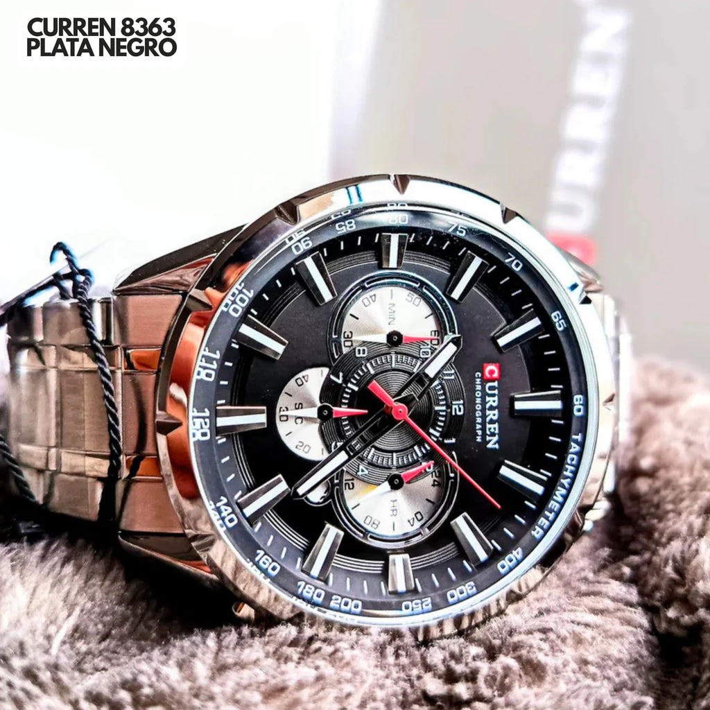 CURREN 8363 PLATA/NEGRO