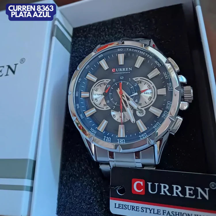 CURREN 8363 PLATA AZUL