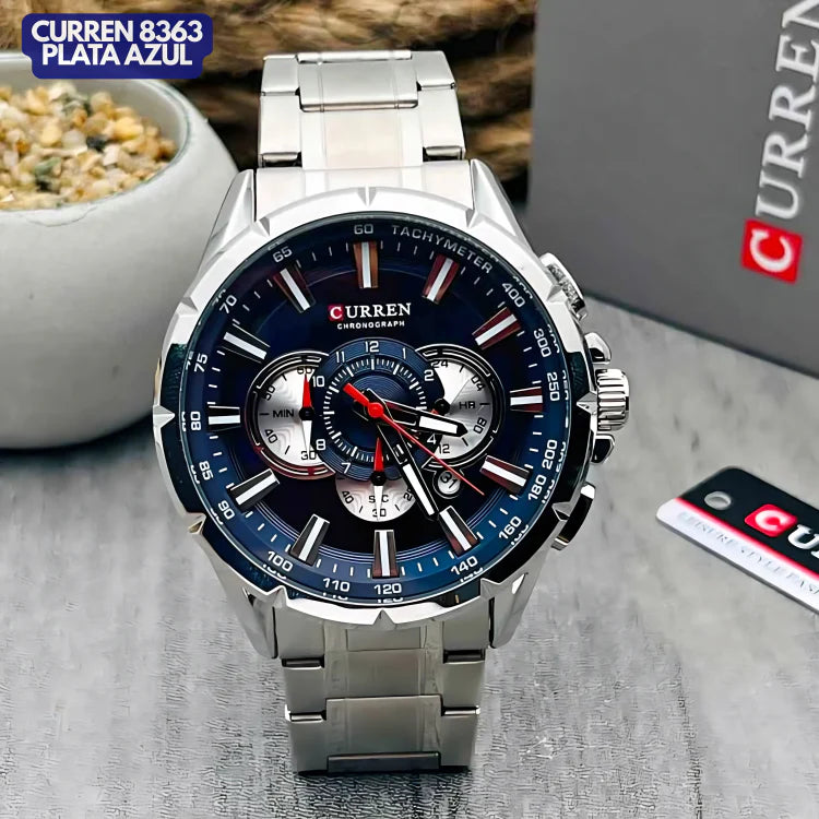 CURREN 8363 PLATA AZUL