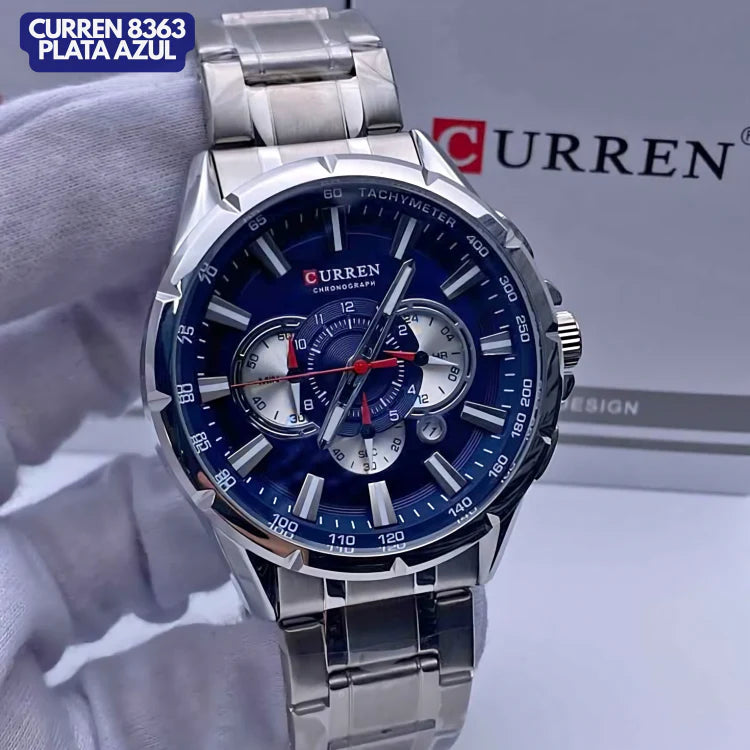 CURREN 8363 PLATA AZUL