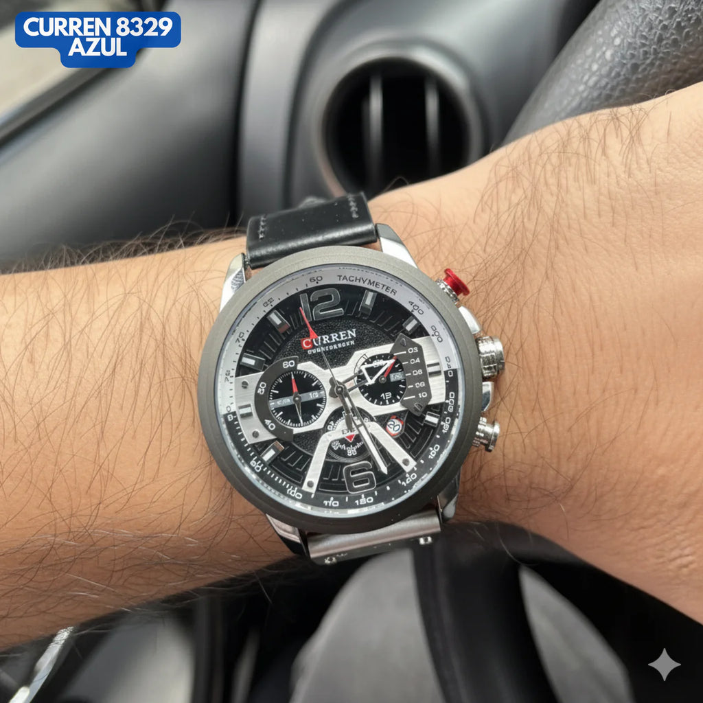 CURREN 8329 NEGRO/PLATA