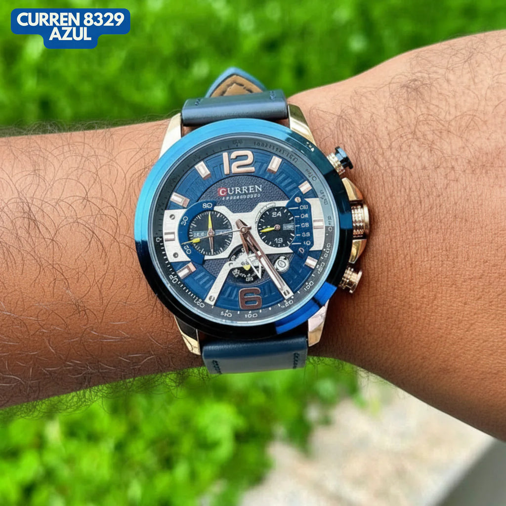 CURREN 8329 EN CUERO AZUL