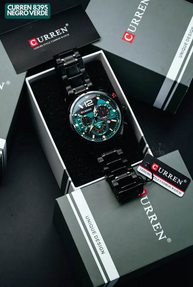 CURREN 8395 NEGRO/VERDE
