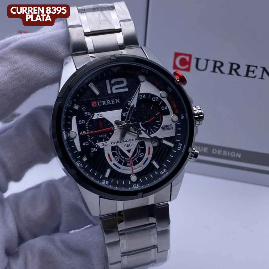 CURREN 8395 PLATEADO