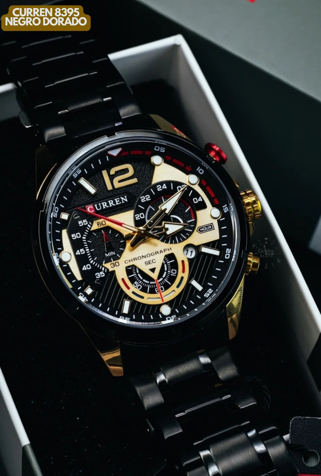 CURREN 8395 NEGRO DORADO