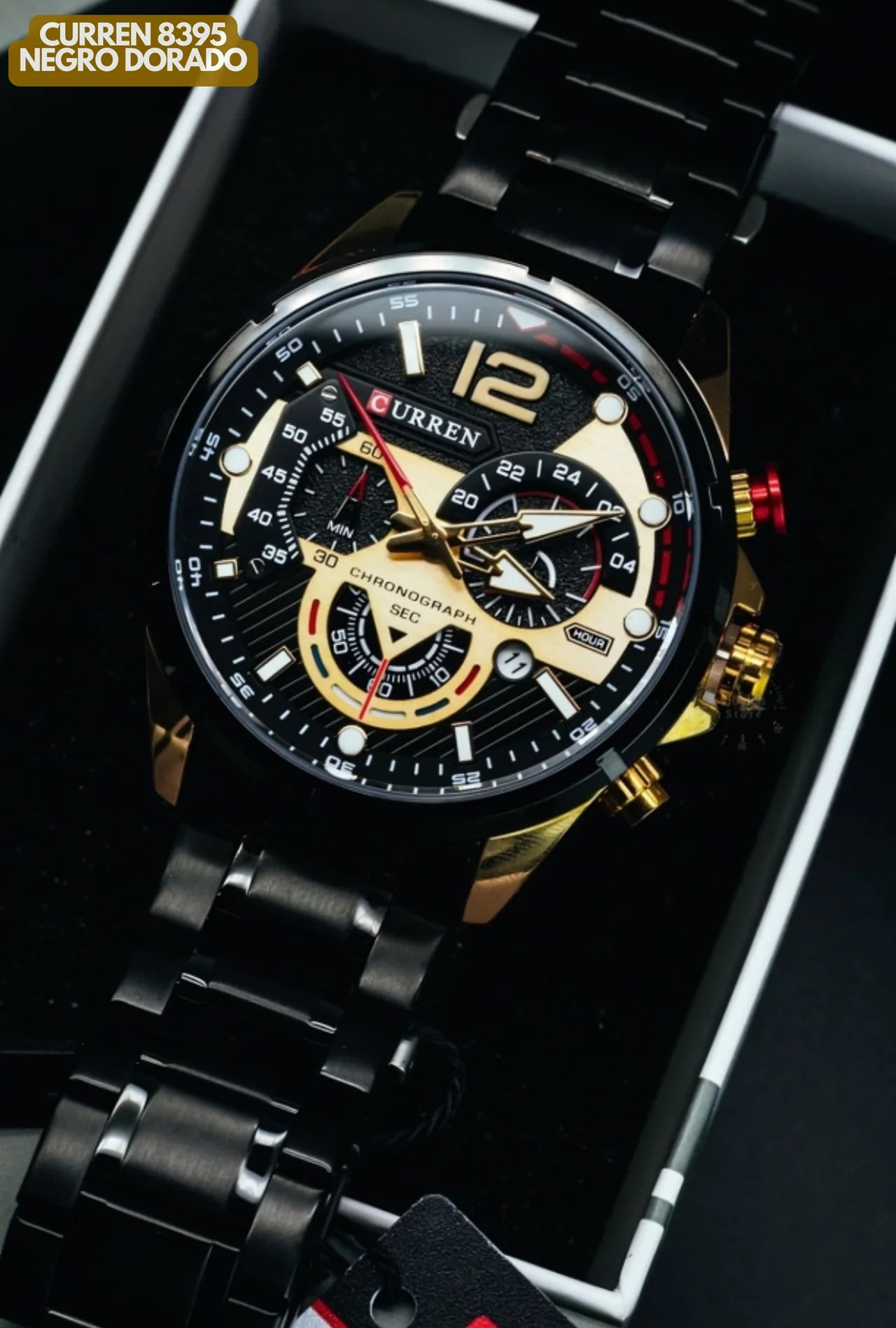 CURREN 8395 NEGRO DORADO