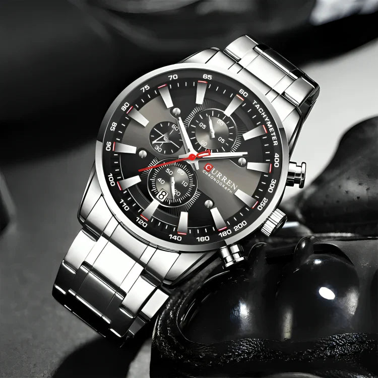 CURREN 8351 PLATA/NEGRO