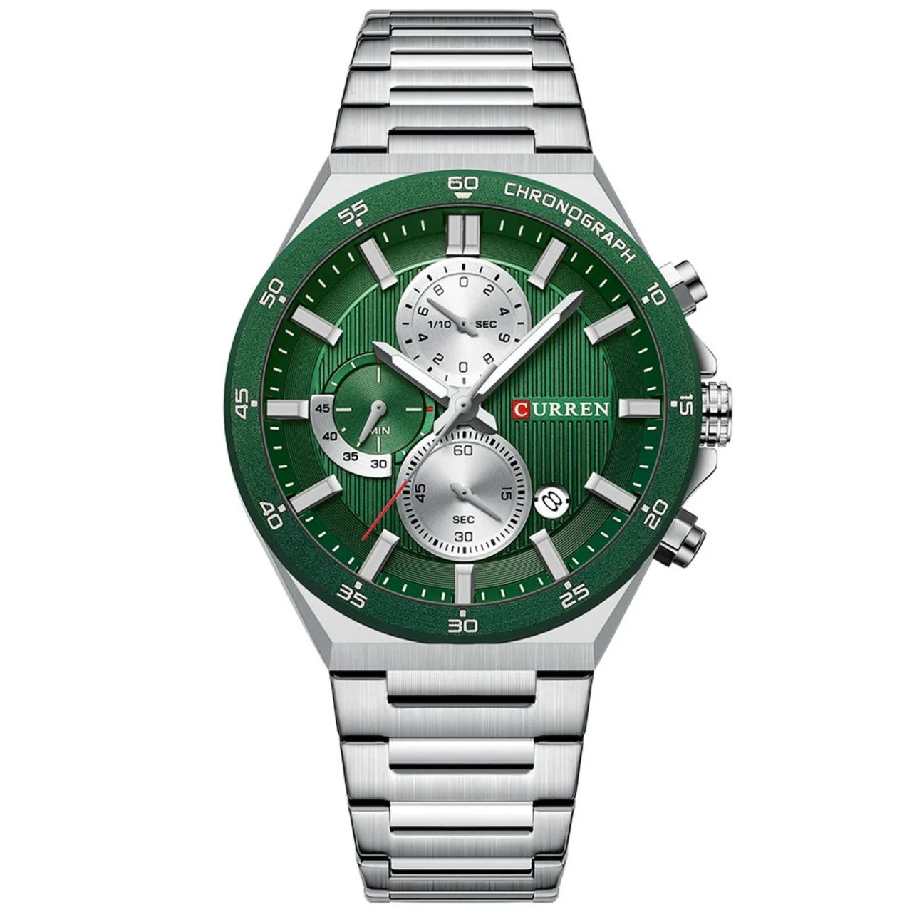 CURREN 8481 PLATA VERDE
