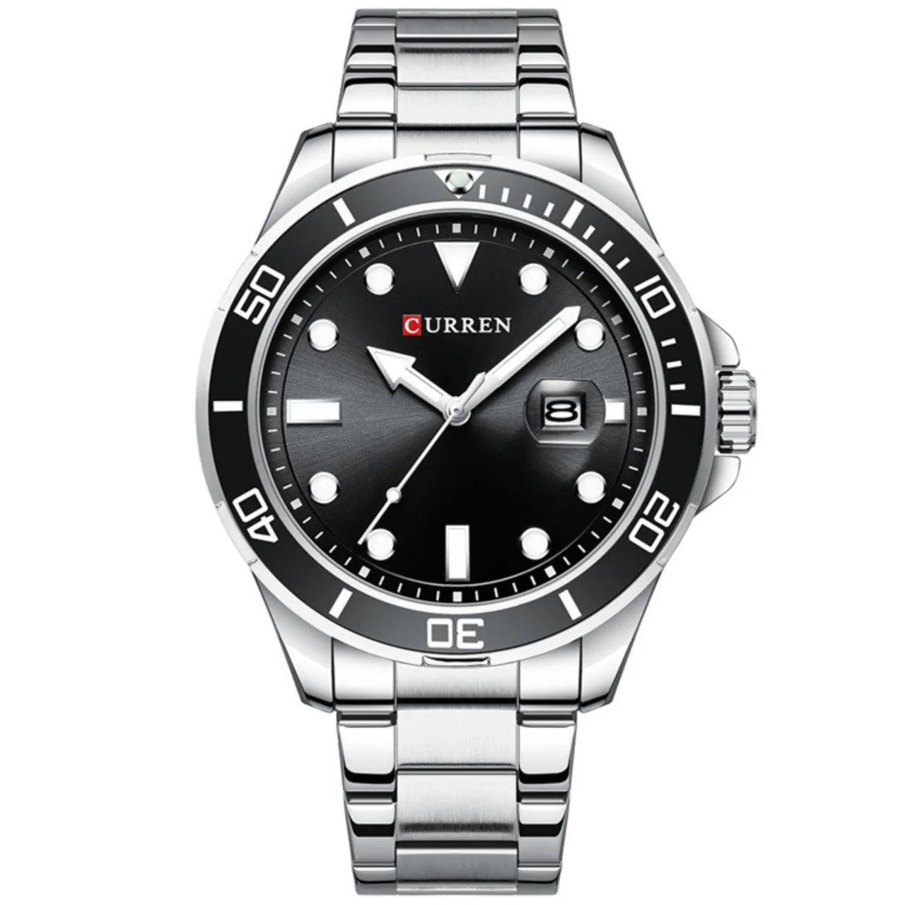 CURREN 8388 PLATA NEGRO