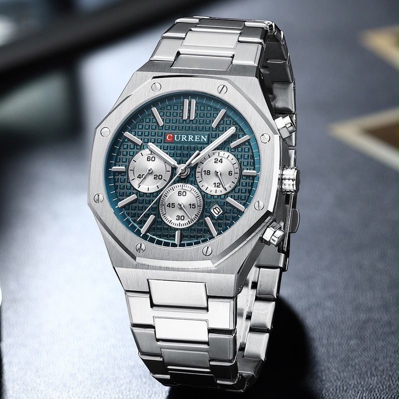 Reloj CURREN Royal Steel Green Chronograph