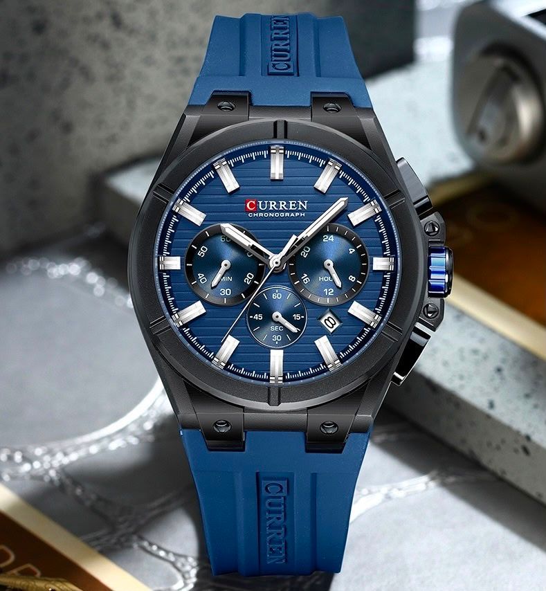 Reloj CURREN Ocean Blue Chronograph para hombe