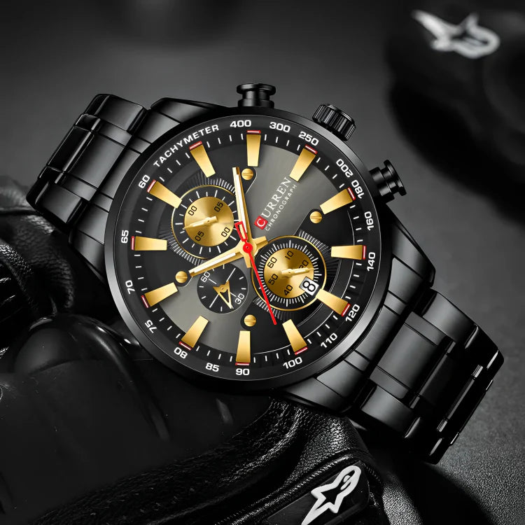 CURREN 8351 NEGRO/DORADO