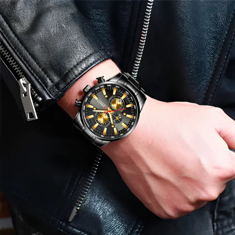 CURREN 8351 NEGRO/DORADO