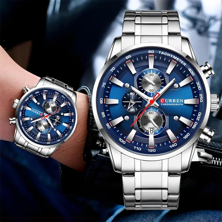 CURREN 8351 PLATA/AZUL