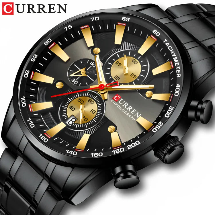 CURREN 8351 NEGRO/DORADO