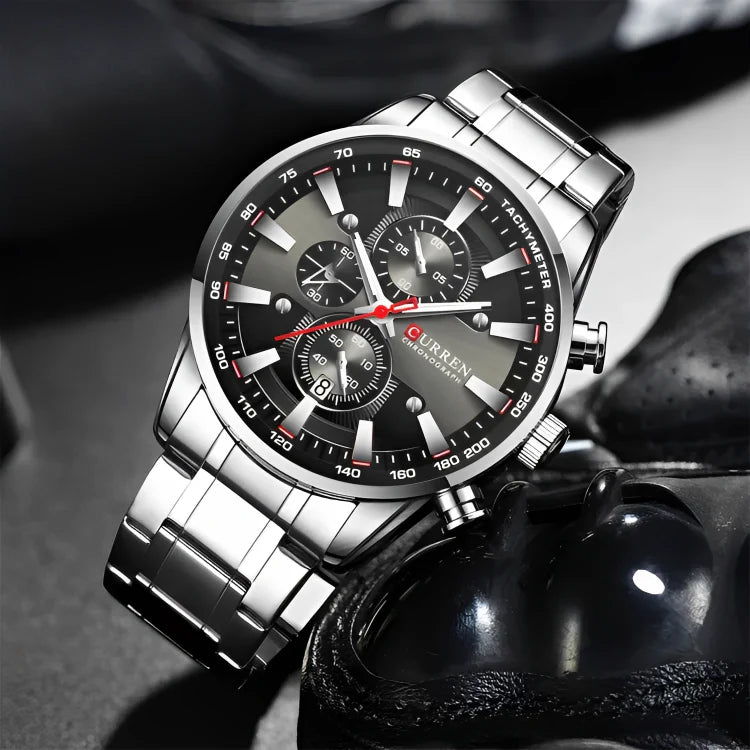 CURREN 8351 PLATA/NEGRO