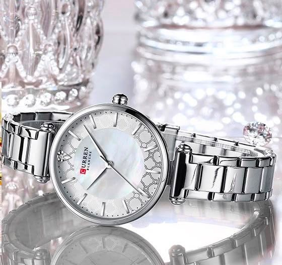 Reloj CURREN Pearl Elegance Plateado para Mujer