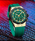 Reloj CURREN Emerald Gold Chronograph para hombre