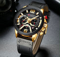 Reloj CURREN Cronógrafo – Negro y Dorado con Correa Negra