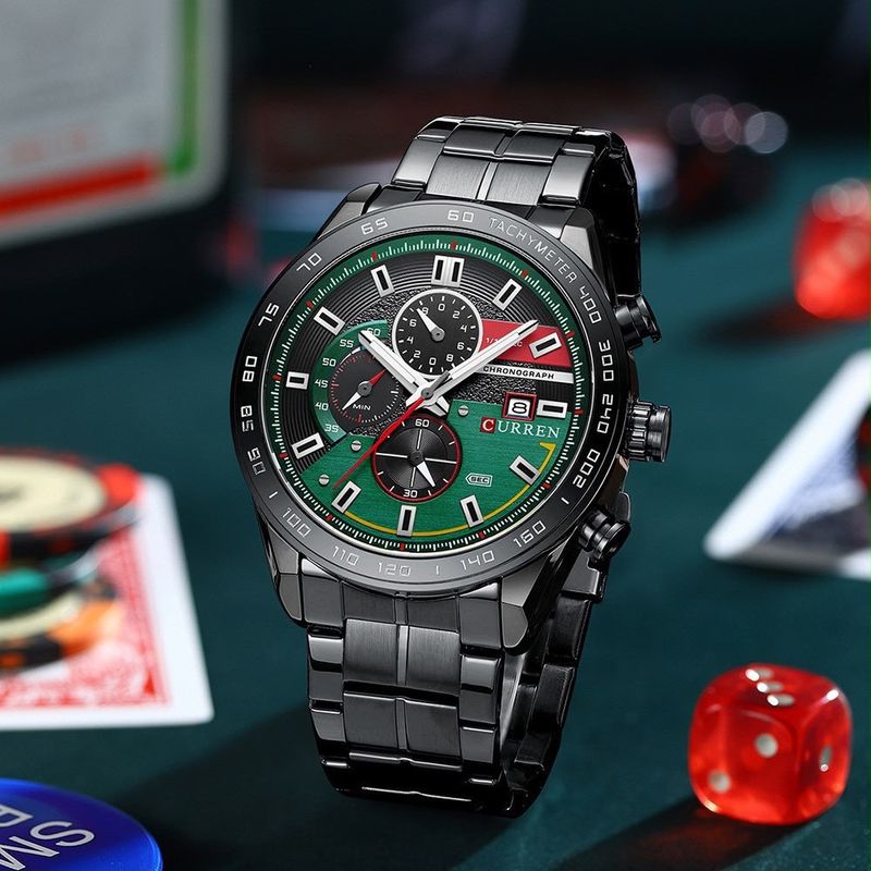 Reloj CURREN Emerald Racing Black hombre