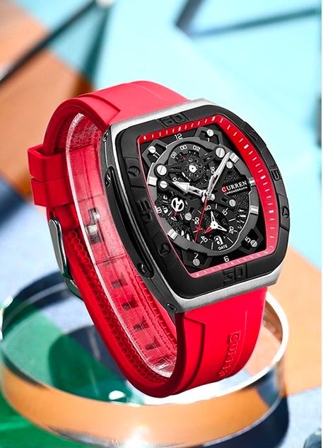 Reloj CURREN Red Racing Chronograph para hombre