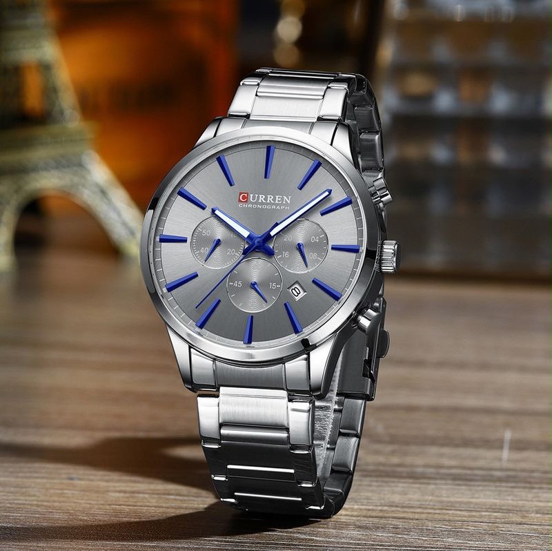 Reloj CURREN Chronograph Silver Blue