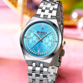 Reloj CURREN Blanche Royal Azul Celeste Plateado para Mujer