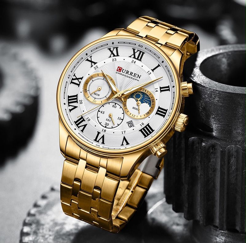 Reloj CURREN Imperial Gold Classic Chronograph