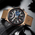 Reloj CURREN Chronograph Rose Gold Brown