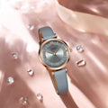 Reloj CURREN Blanche Elegance Gris Acero Oro Rosa para Mujer