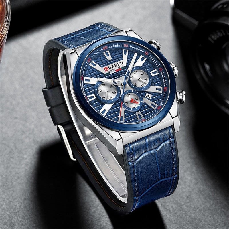 Reloj CURREN Cronógrafo Azul para Hombre