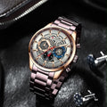 Reloj CURREN Prestige Skeleton Rose Gold para hombre