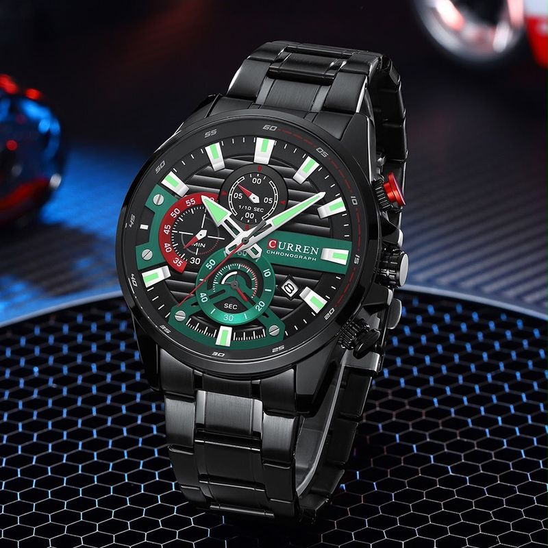 Reloj CURREN Black Racing Chronograph