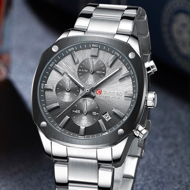 Reloj CURREN Chronograph Silver Gray