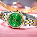 Reloj CURREN Blanche Royal Bicolor Verde Esmeralda para Mujer