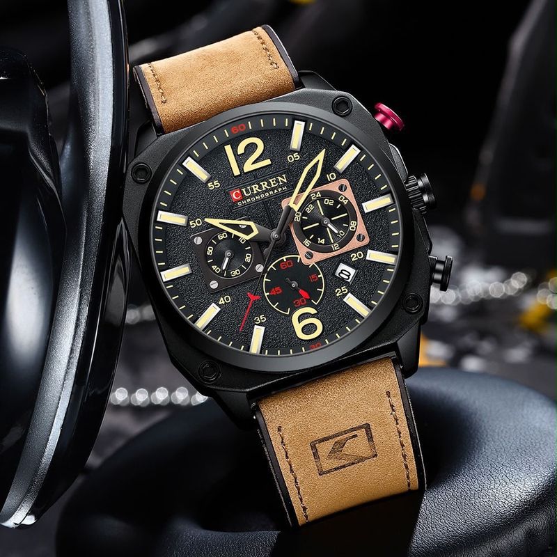 Reloj CURREN Urban Heritage Black y Tan