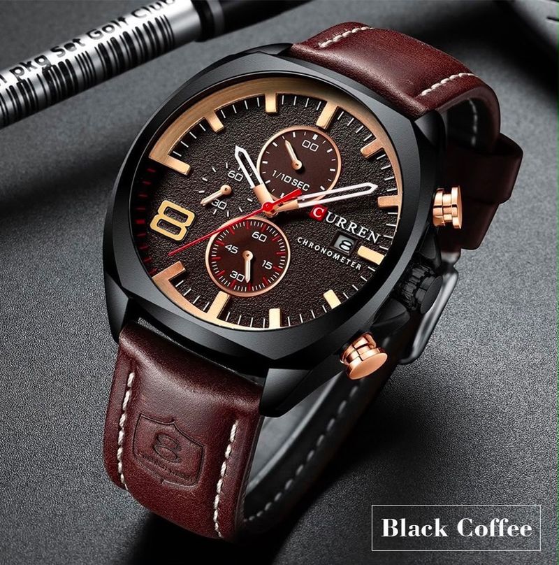 Reloj CURREN Cronógrafo Black Coffee