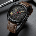 Reloj CURREN Negro Mate y Café